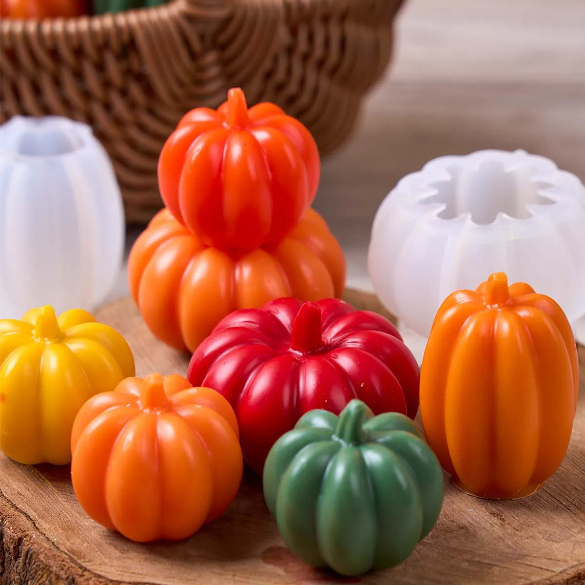 Pumpkin Silicone Candle Mold DIY Halloween Pumpkin crafts