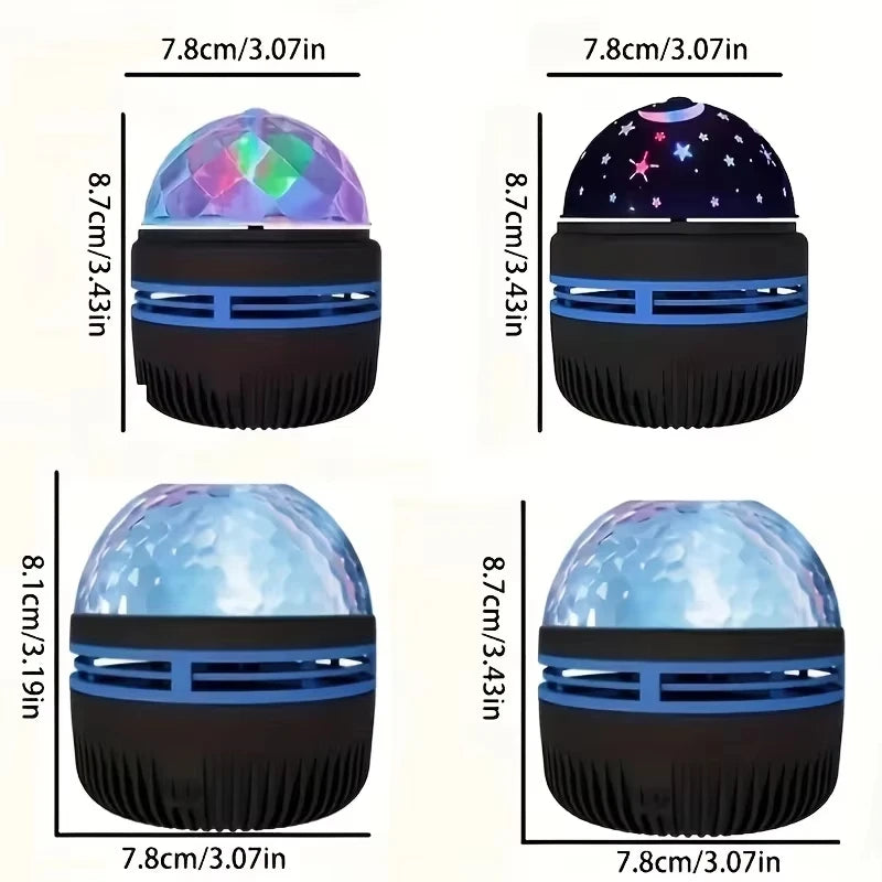 Galaxy Projector, Water Ocean Wave Projector For Bedroom Night Light  Room Decor With 7-Colors Patterns