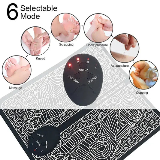 Salud Foot Massager Mat Relaxes Foot Acupoint Massage Mat Improves Blood Circulation Muscle Stimulation Relaxation Masajeador