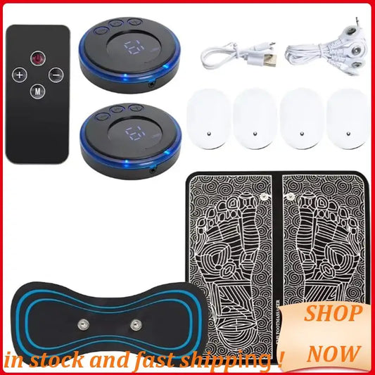Electric Foot Massager Pad Electrostimulator Massage Mat EMS Muscle Massager Relax Feet Massage Fitness Masajeador USB HOT!