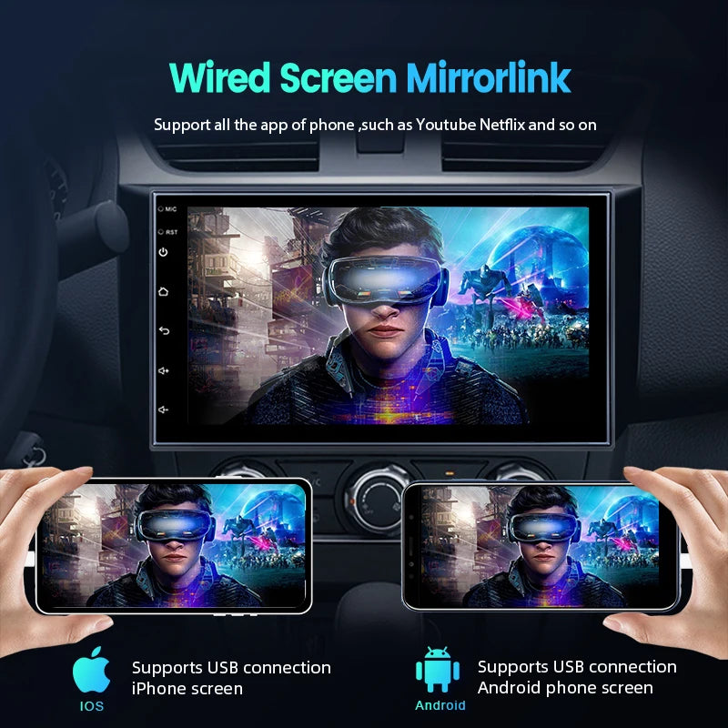 CarlinKit Android Auto USB Dongle Wireless CarPlay Adapter For Android Car Support Spotify Waze Map Phone Mirrorlink Car Radio