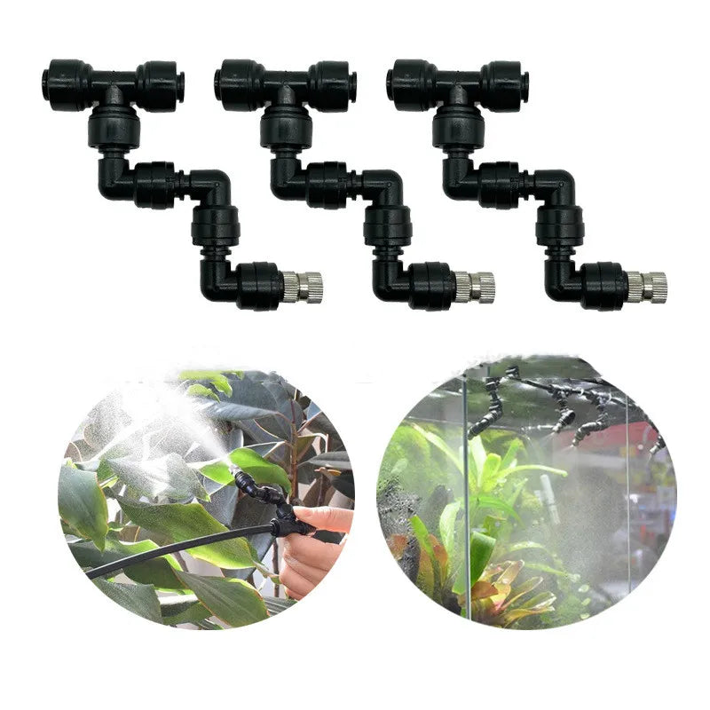 1-6Pcs Watering Spray Nozzle 360 Degree Sprinklers Terrarium Misting Spray head Garden Greenhouse Irrigation Connectors